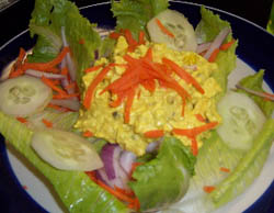 Cafe Indigo eggless egg salad